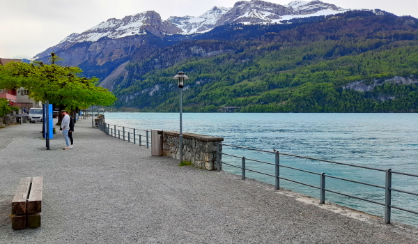 Brienz Promenade on the lake
