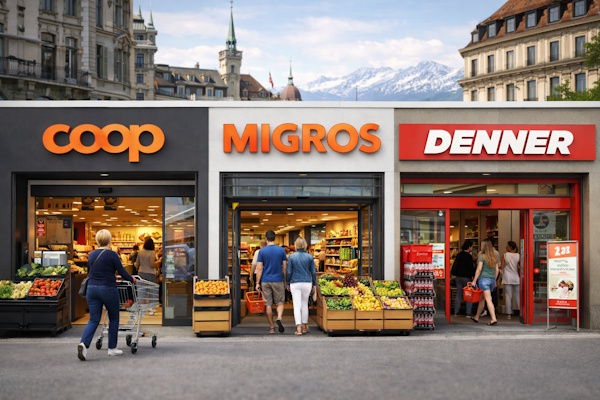 3 supermarkets in Switzerland