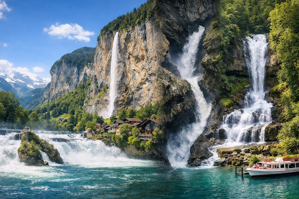 Waterfalls in Switzerland